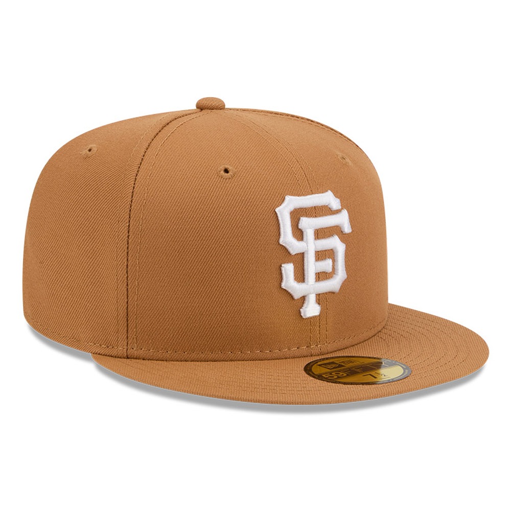 San Francisco Giants Bronze and White Basic New Era 59FIFTY Fitted Hat