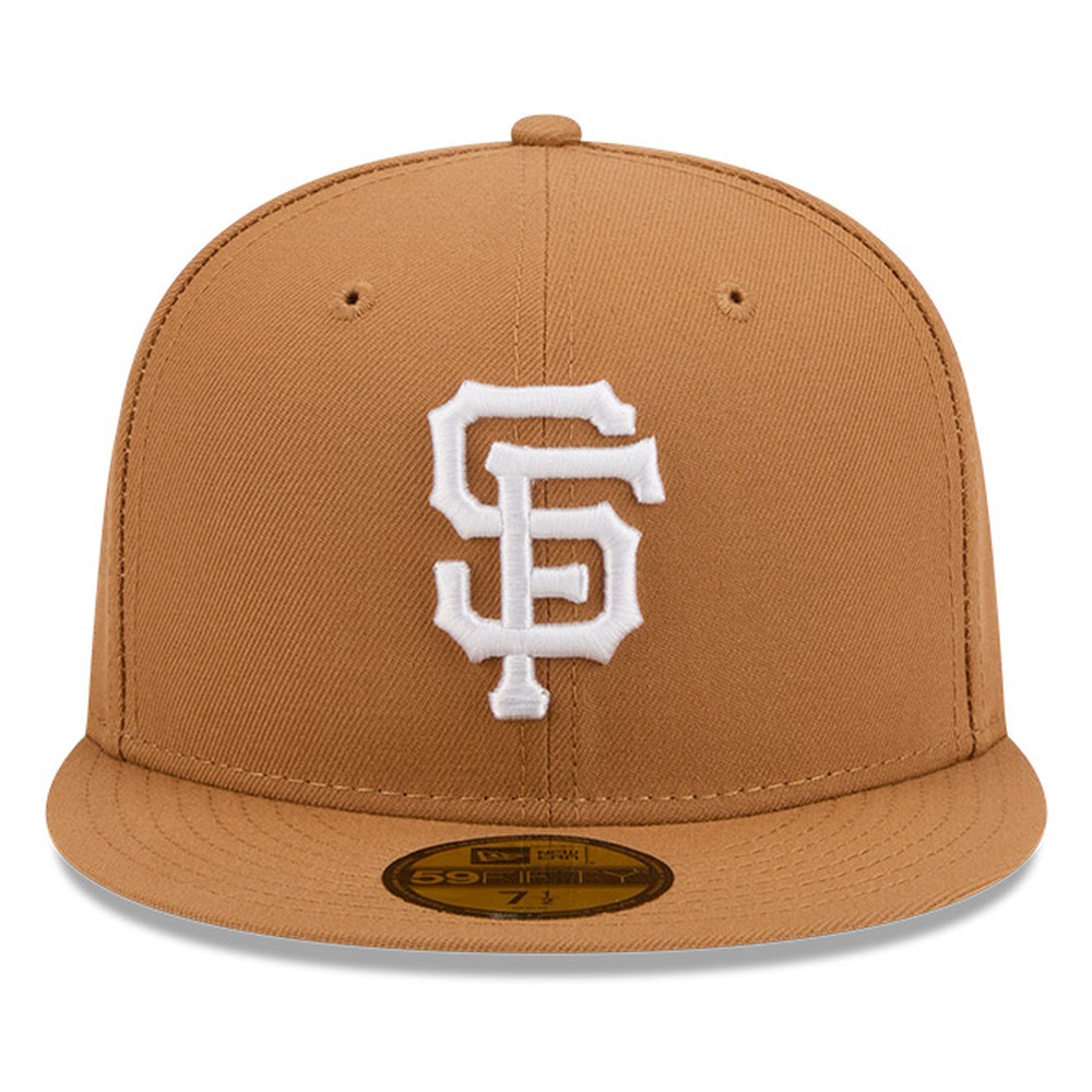 San Francisco Giants Bronze and White Basic New Era 59FIFTY Fitted Hat