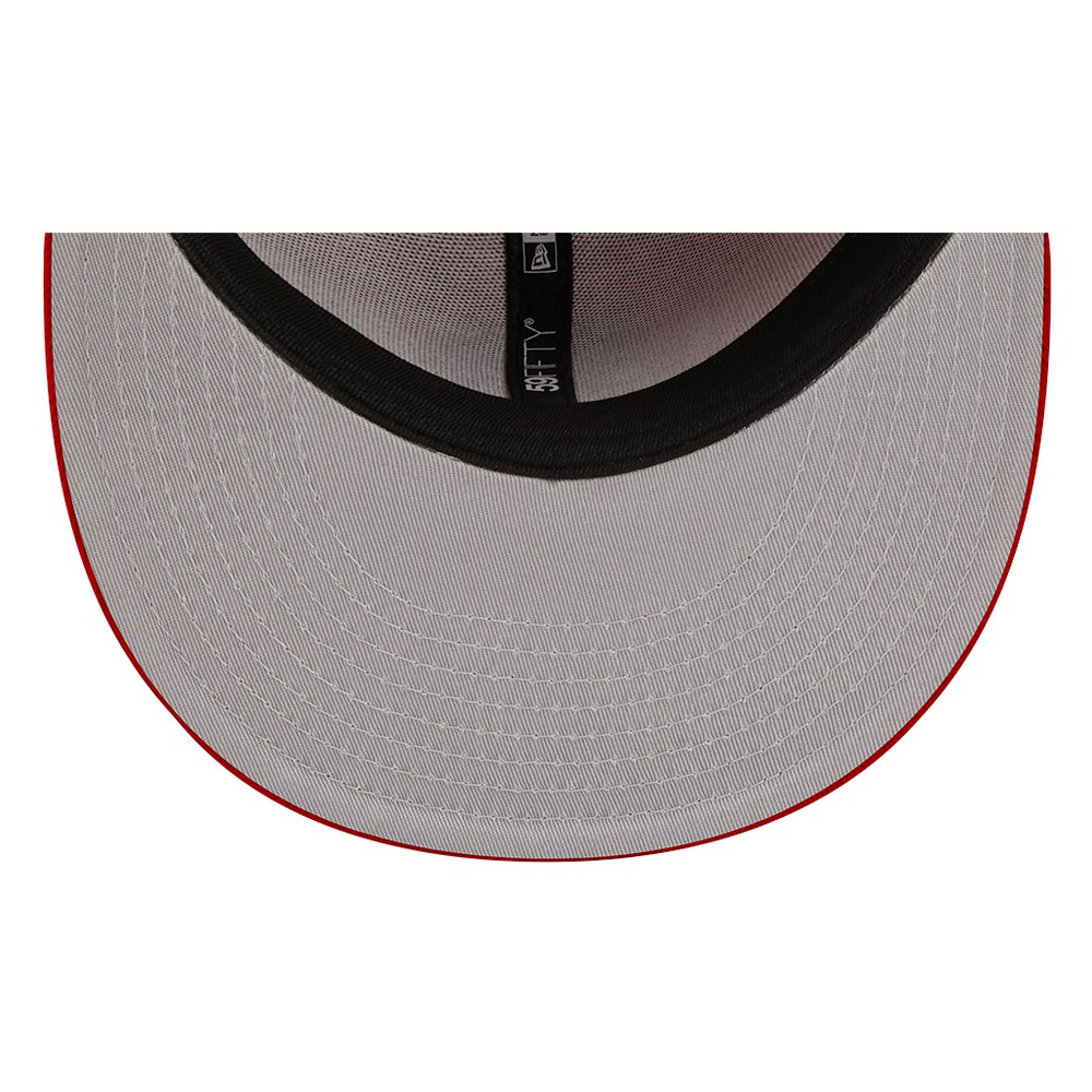 San Francisco Giants Scarlet Red and Black Basic New Era 59FIFTY Fitted Hat