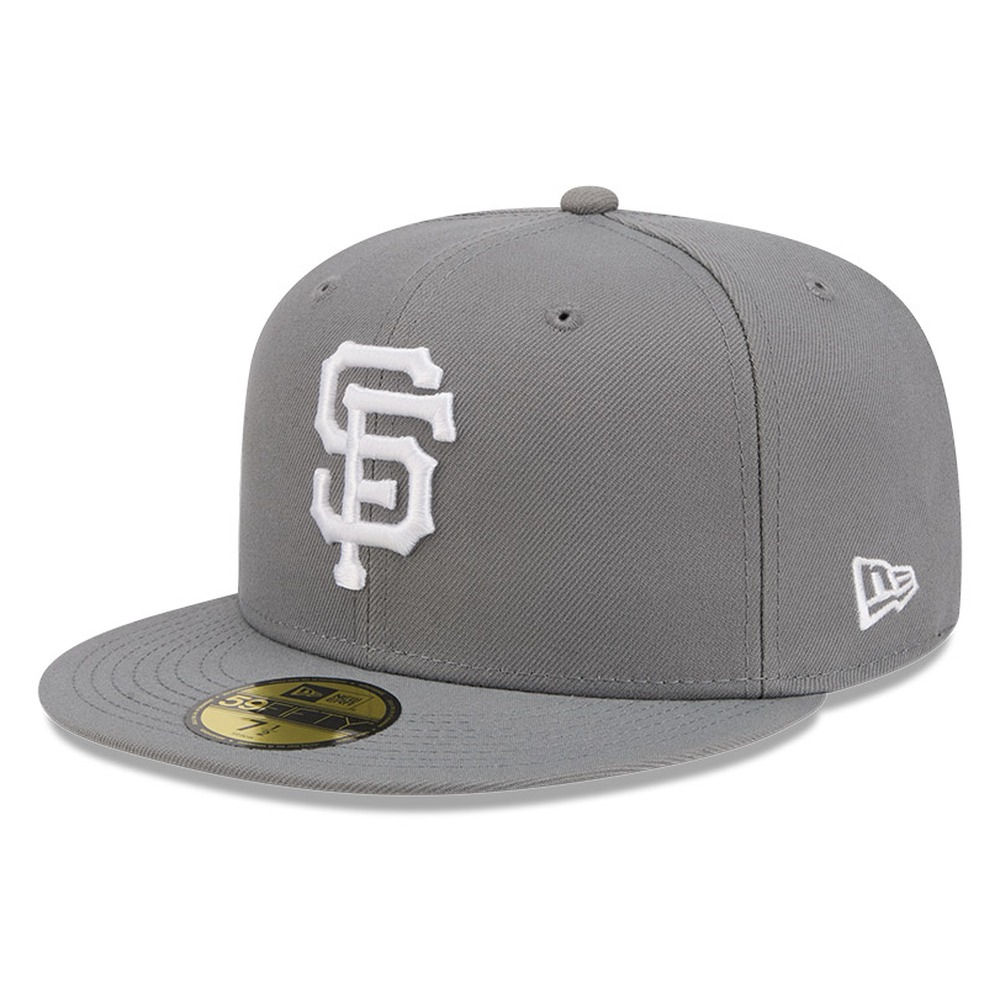 San Francisco Giants Medium Grey Basic New Era 59FIFTY Fitted Hat