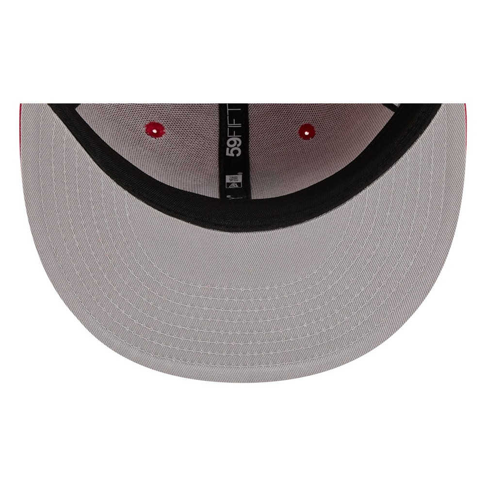 San Diego Padres Scarlet Red and Black Basic New Era 59FIFTY Fitted Hat