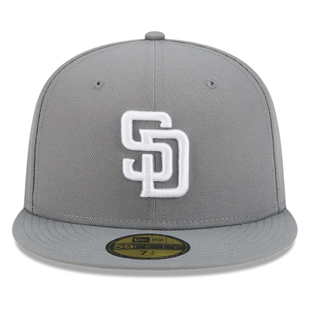 San Diego Padres Medium Grey Basic New Era 59FIFTY Fitted Hat