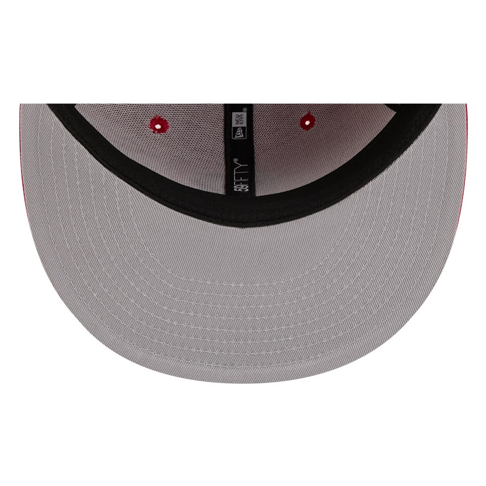 Philadelphia Phillies Scarlet Red and Black Basic New Era 59FIFTY Fitted Hat