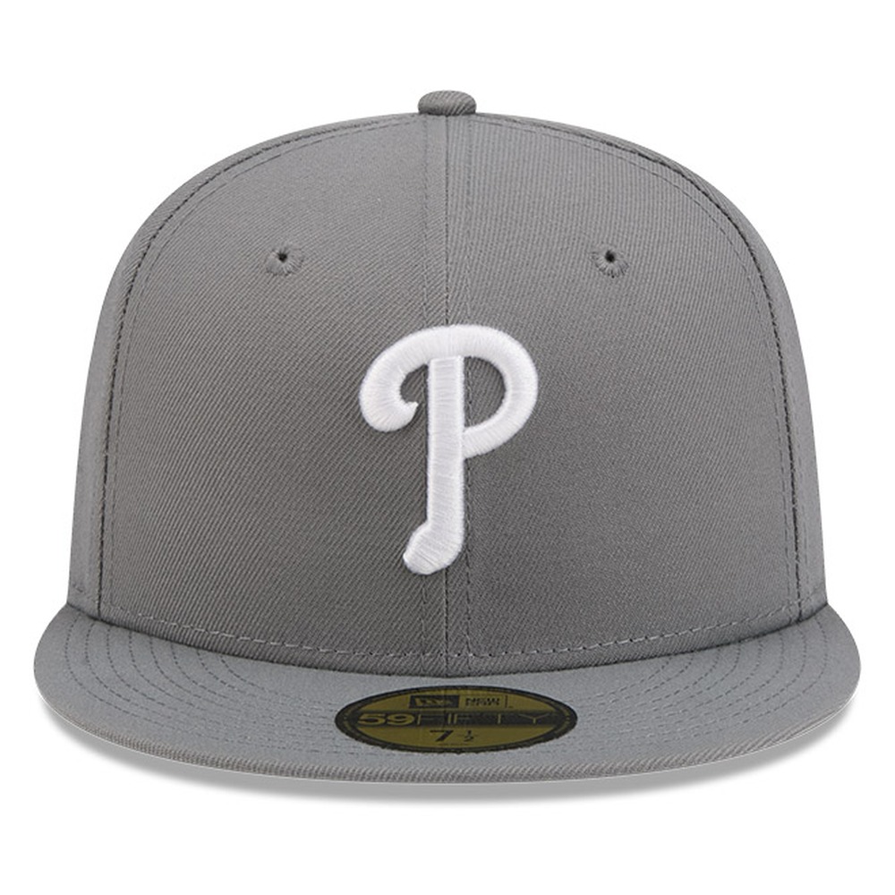 Philadelphia Phillies Medium Grey Basic New Era 59FIFTY Fitted Hat