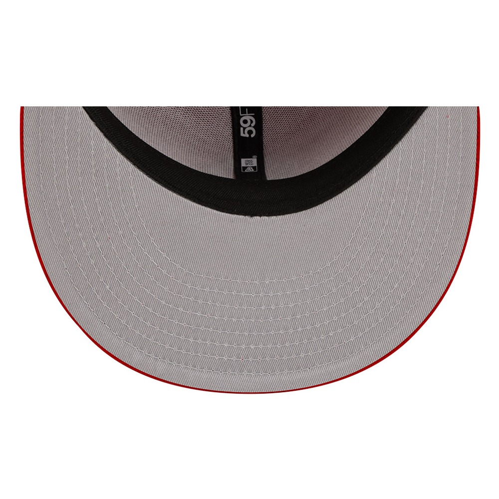 New York Yankees Scarlet Red and Black Basic Era 59FIFTY Fitted Hat