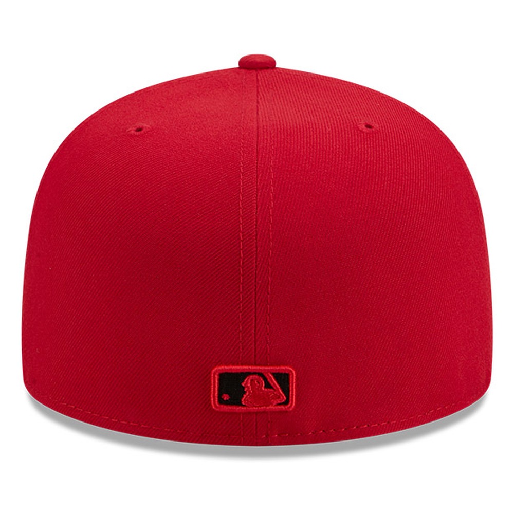 New York Yankees Scarlet Red and Black Basic Era 59FIFTY Fitted Hat