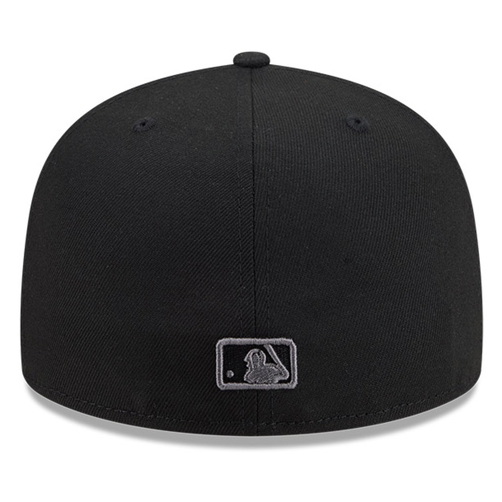 Los Angeles Dodgers Black and Graphite Basic New Era 59FIFTY Fitted Hat
