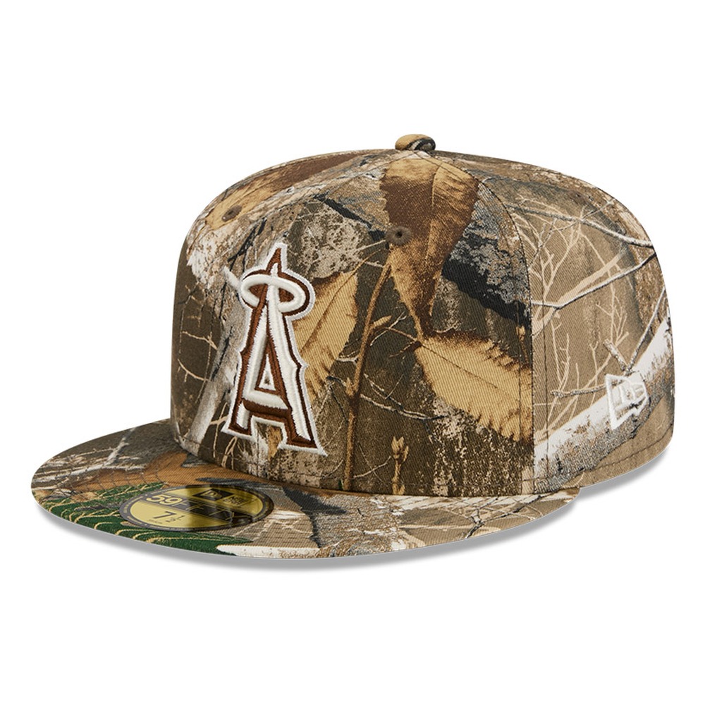 Los Angeles Angels Realtree APX Camo Basic New Era 59FIFTY Fitted Hat