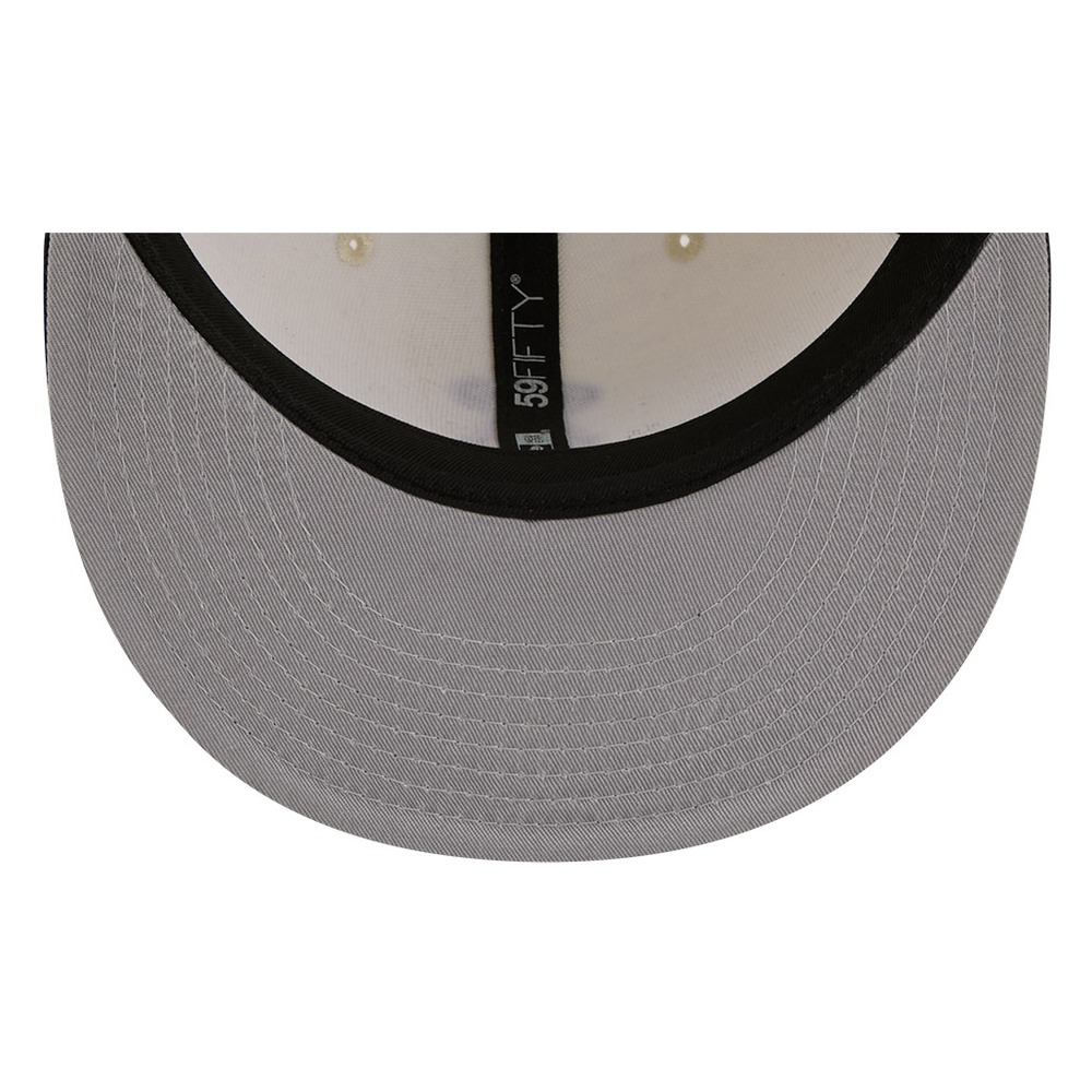 Los Angeles Angels Chrome White Two Tone Basic New Era 59FIFTY Fitted Hat