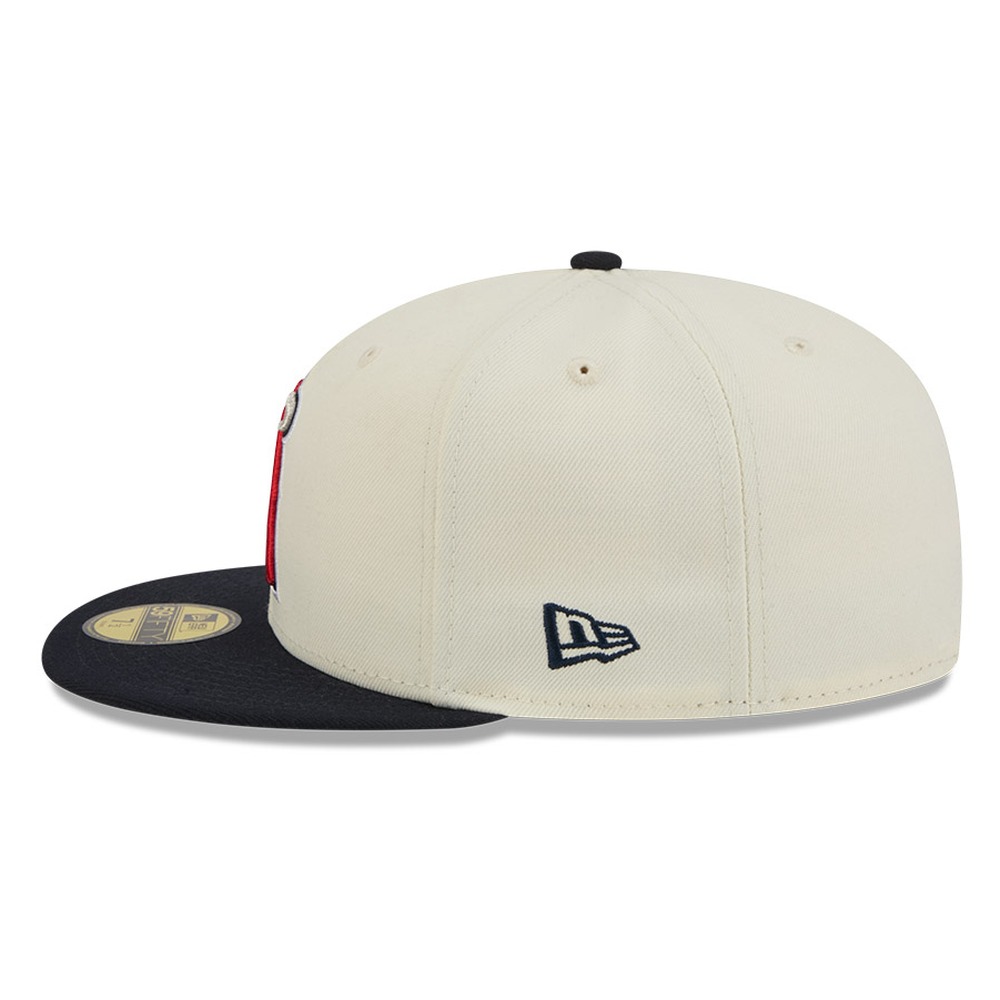 Los Angeles Angels Chrome White Two Tone Basic New Era 59FIFTY Fitted Hat