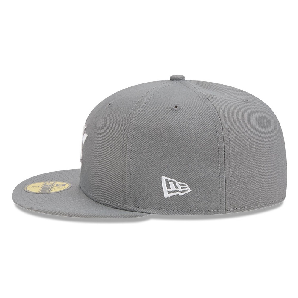Houston Astros Medium Grey Basic New Era 59FIFTY Fitted Hat