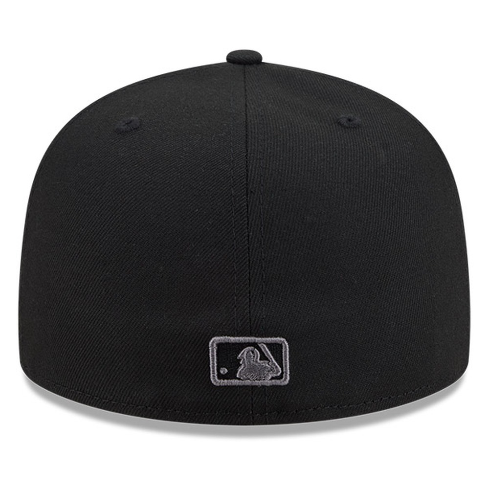 Houston Astros Black and Graphite Basic New Era 59FIFTY Fitted Hat