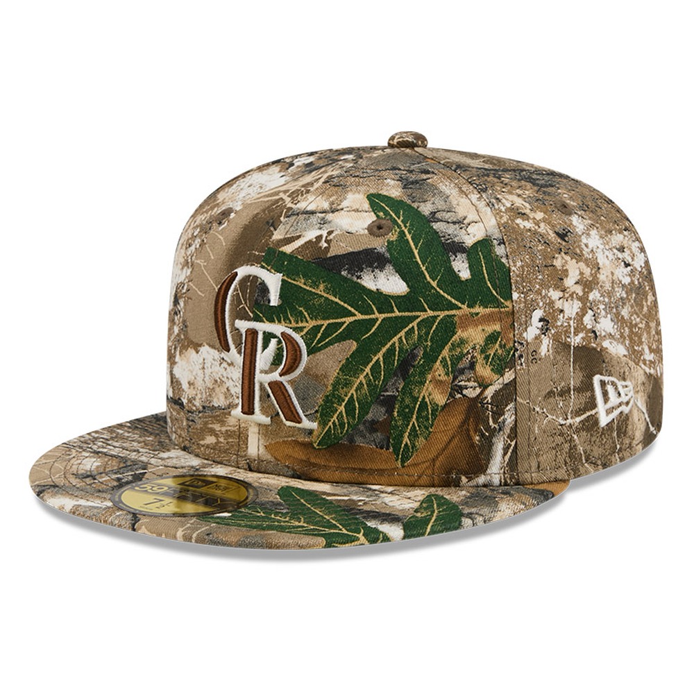 Colorado Rockies Realtree APX Camo Basic New Era 59FIFTY Fitted Hat