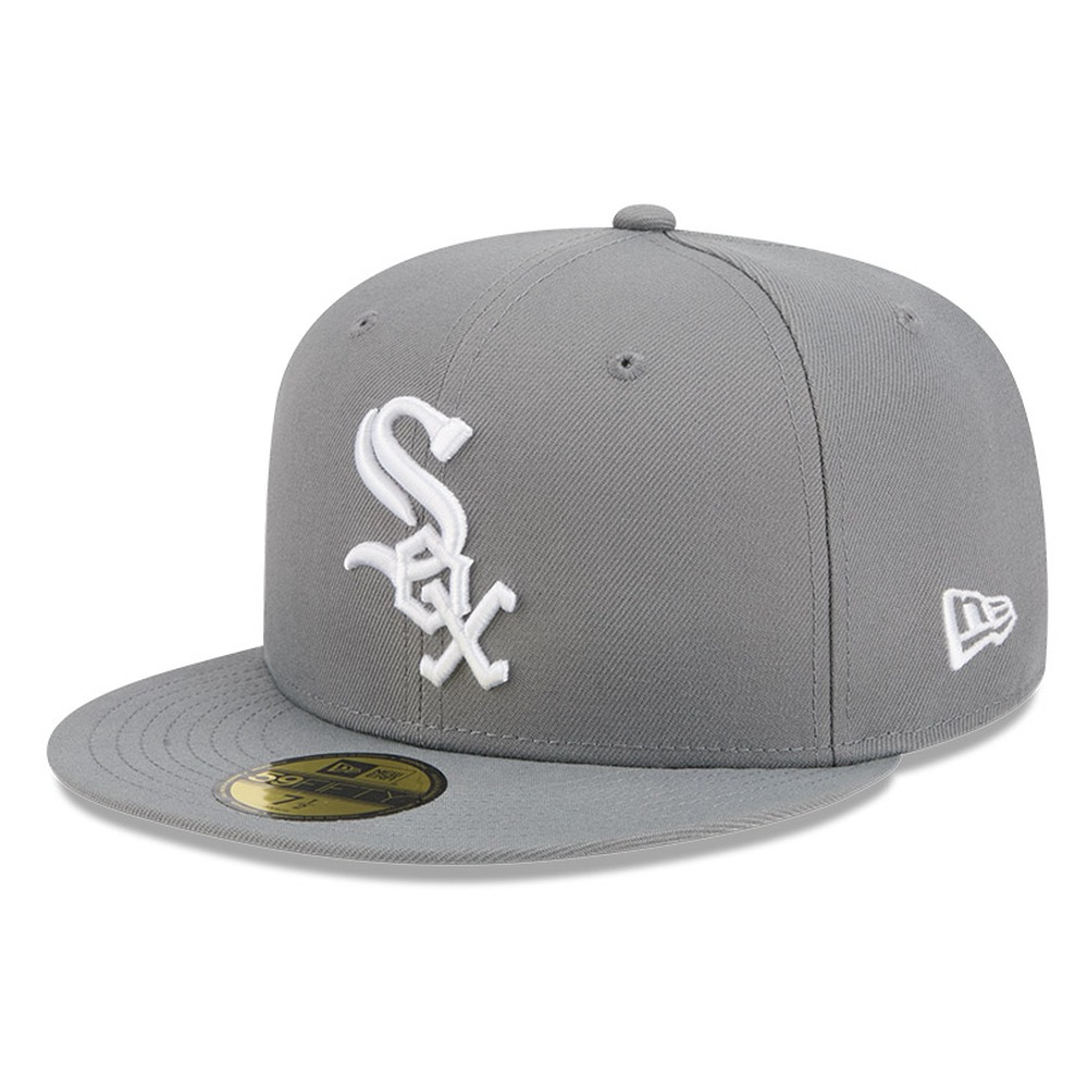 Chicago White Sox Medium Grey Basic New Era 59FIFTY Fitted Hat