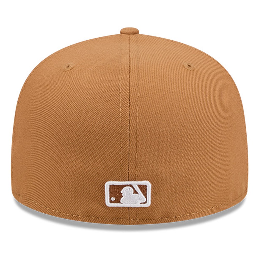 Boston Red Sox Bronze and White Basic New Era 59FIFTY Fitted Hat