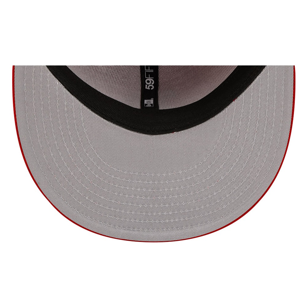Boston Red Sox Scarlet and Black Basic New Era 59FIFTY Fitted Hat