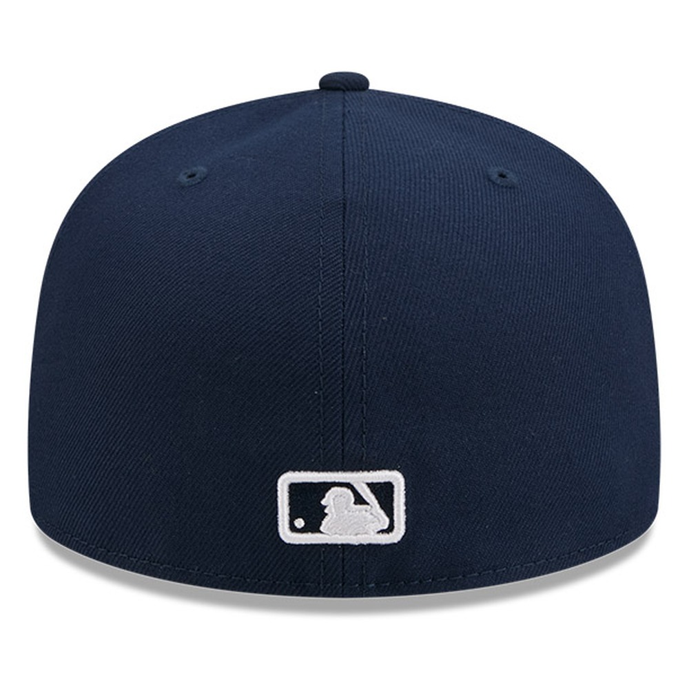 Atlanta Braves Dark Blue Basic New Era 59FIFTY Fitted Hat