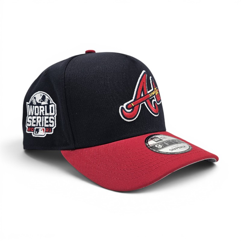 Atlanta Braves Navy 2021 World Series Patch Leon in the Lab New