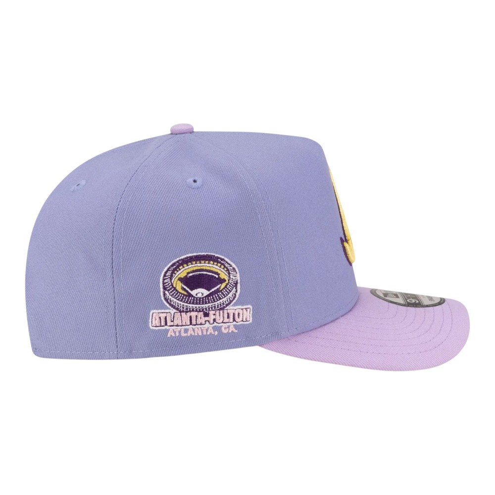 Atlanta Braves Lavender Two Tone Atlanta-Fulton Patch New Era 9FIFTY A-Frame Snapback Hat
