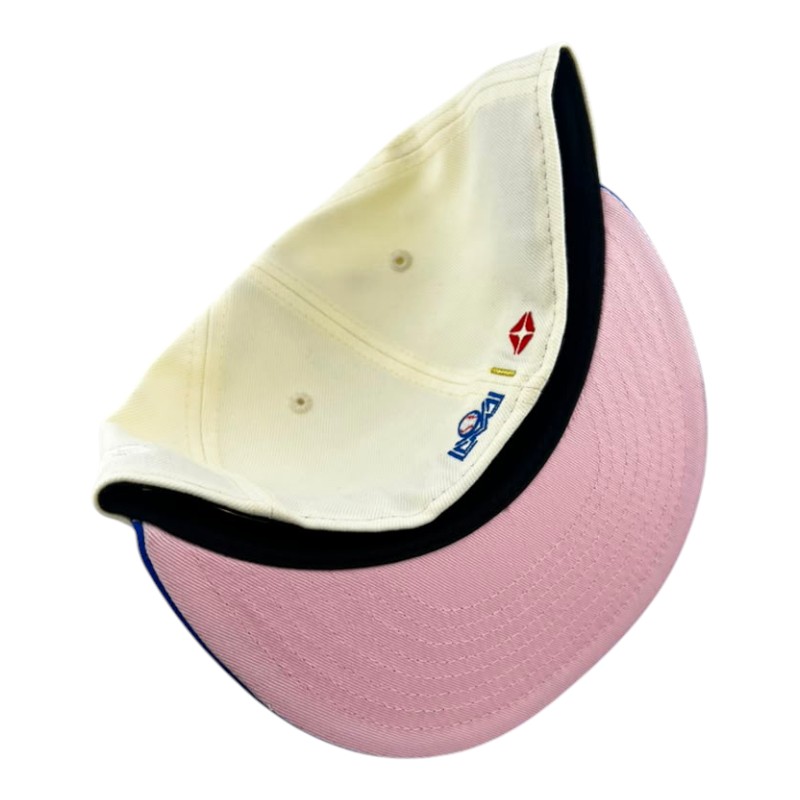 Charros de Jalisco Chrome and Royal Blue Campeones Patch Pink UV New Era 59FIFTY Fitted Hat