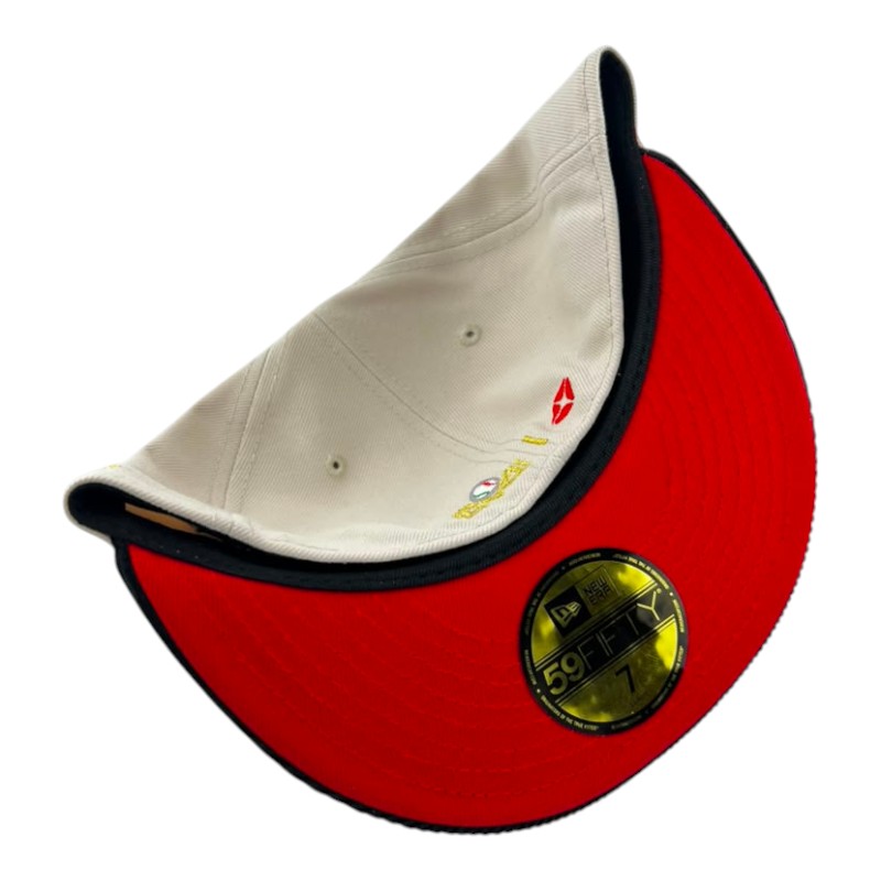 Águilas de Mexicali Stone and Black New Era 59FIFTY Fitted Hat