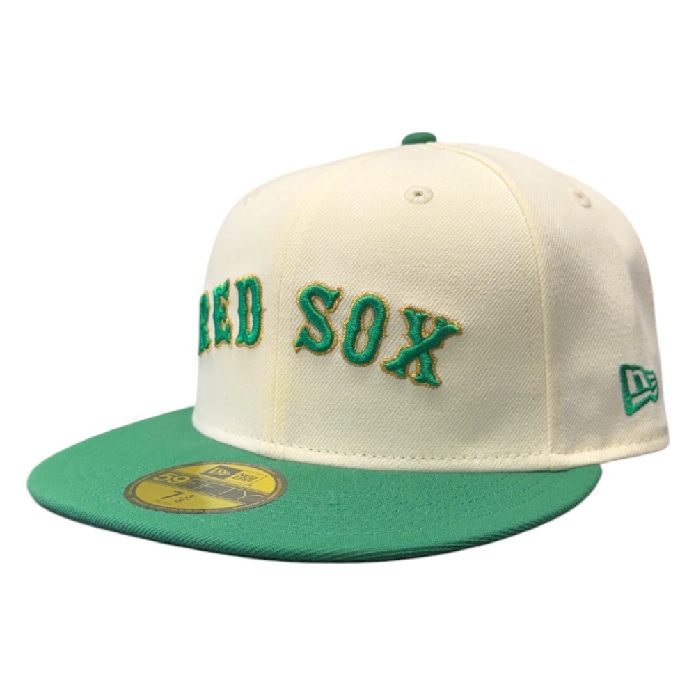 Boston Red Sox Chrome White and Kelly Green 2018 World Series Patch New Era 59FIFTY Fitted Hat