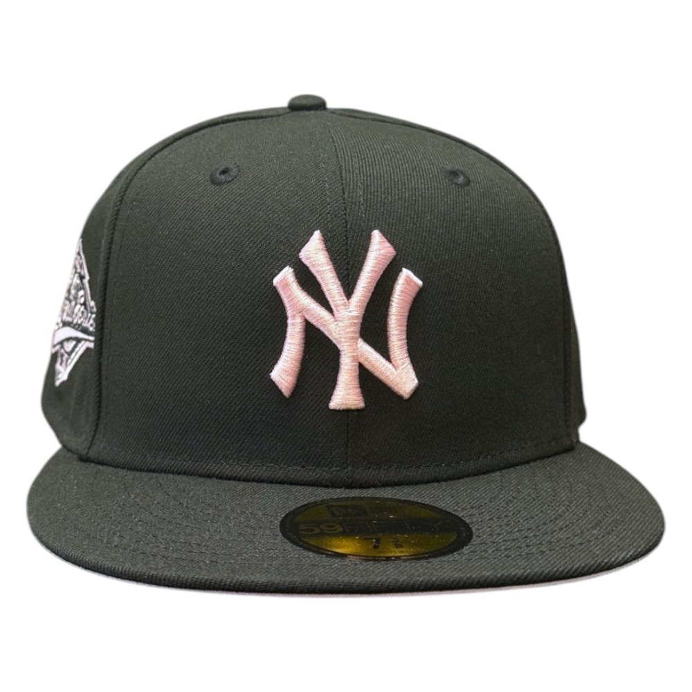 New York Yankees Black and Pink 1996 World Series Patch UV Era 59FIFTY Fitted Hat