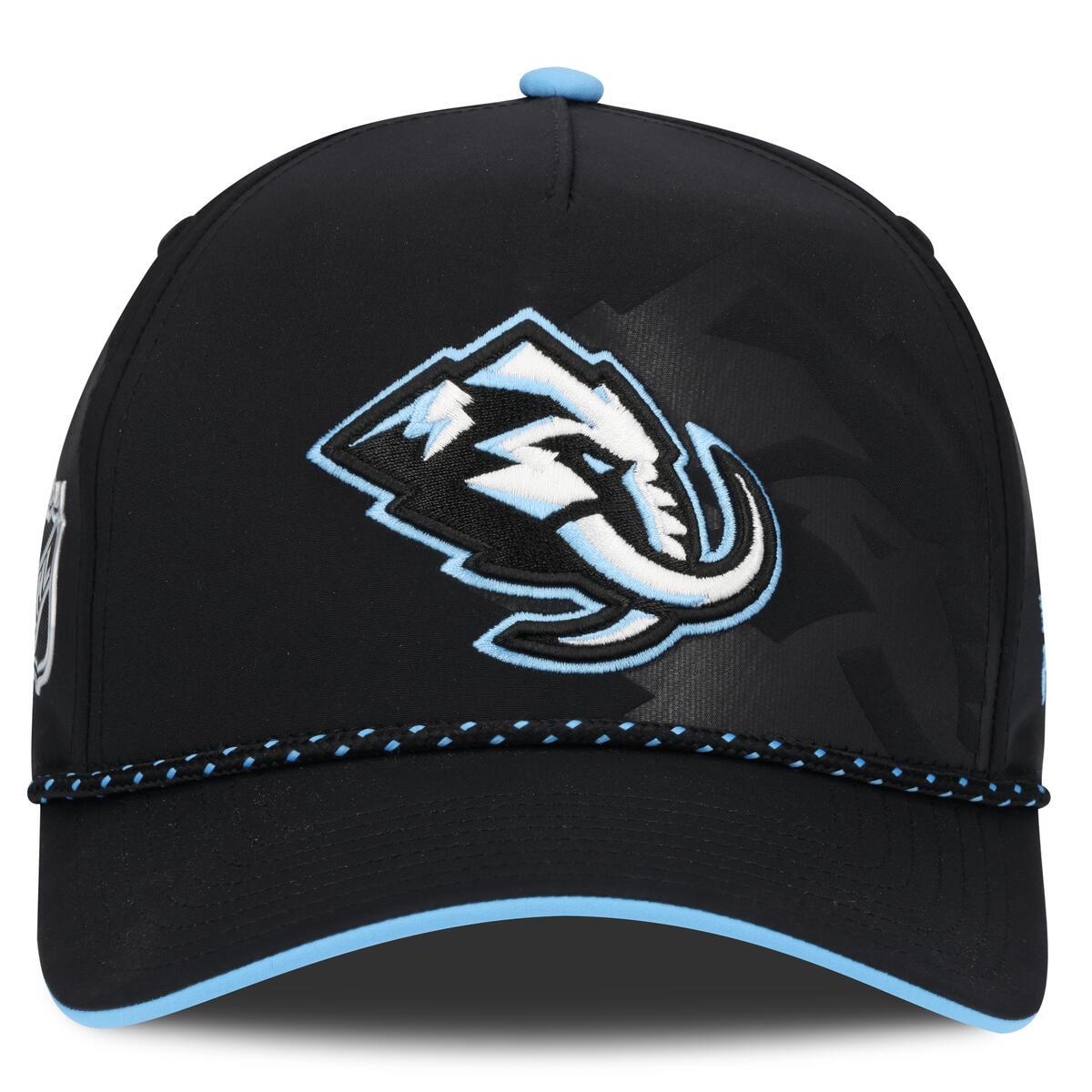 Utah Mammoth Black 2026 NHL Draft Double Logo Rope Fanatics Adjustable Snapback Hat