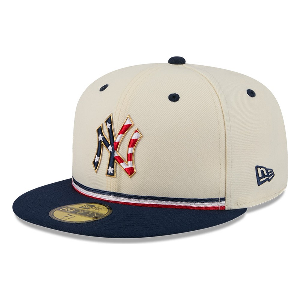New York Yankees 2026 Fourth of July USA 250 Patch Era 59FIFTY Fitted Hat