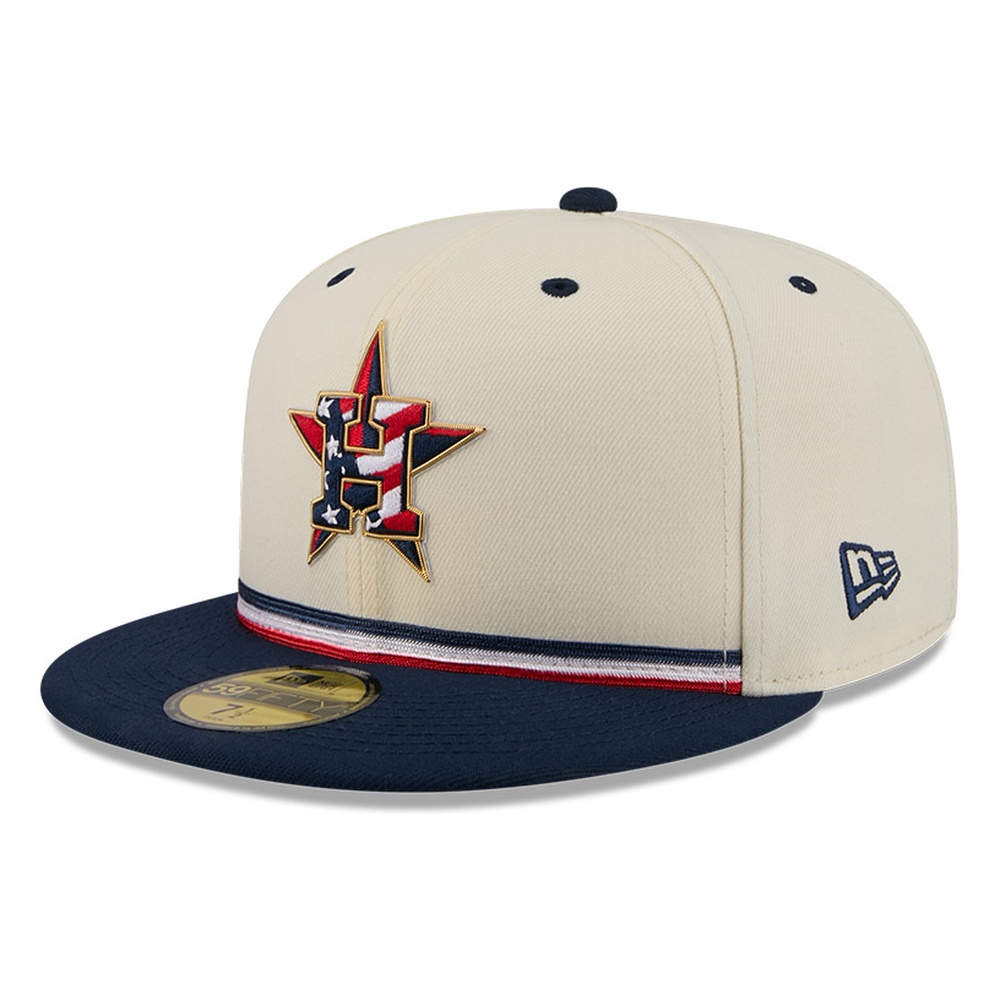 Houston Astros 2026 Fourth of July USA 250 Patch New Era 59FIFTY Fitted Hat
