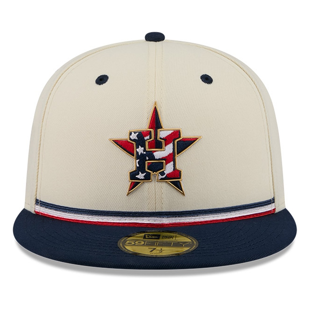 Houston Astros 2026 Fourth of July USA 250 Patch New Era 59FIFTY Fitted Hat
