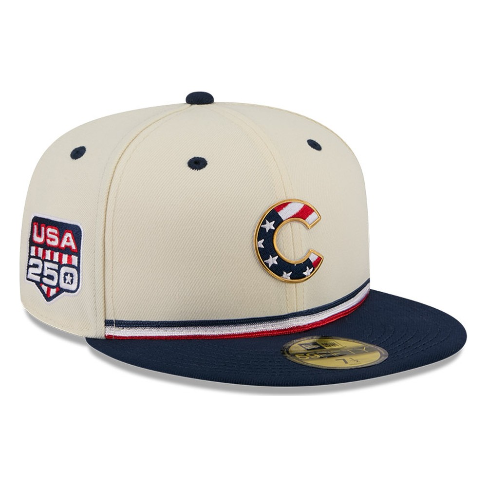 Chicago Cubs 2026 Fourth of July USA 250 Patch New Era 59FIFTY