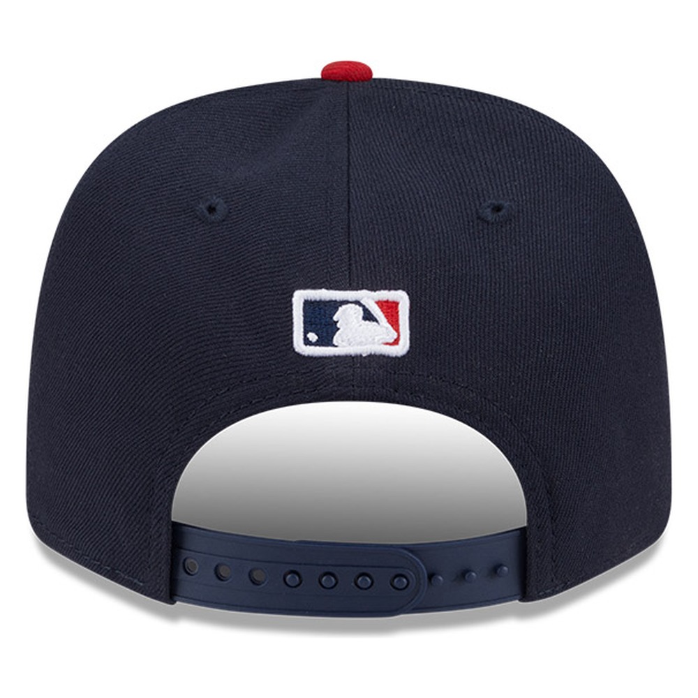 Atlanta Braves Navy Player Replica New Era 9SEVENTY Stretch Snapback Hat