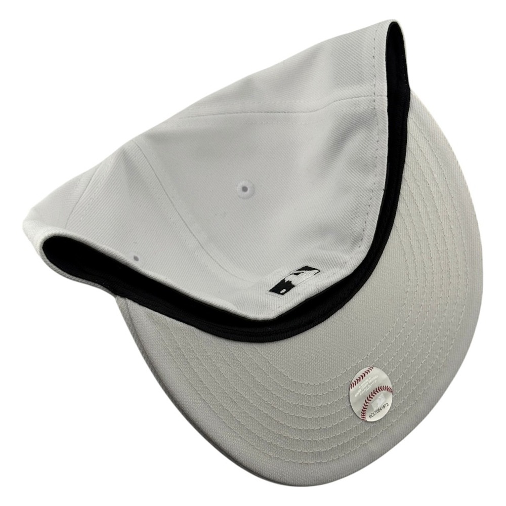 St. Louis Cardinals White Black Logo New Era 59FIFTY Fitted Hat