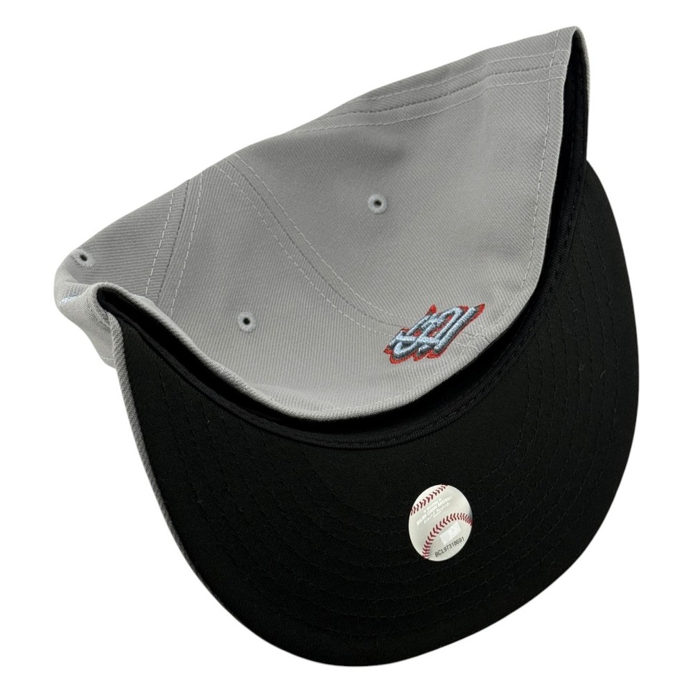 St. Louis Cardinals Grey STL Flames Logo 1966 All-Star Game Patch New Era 59FIFTY Fitted Hat