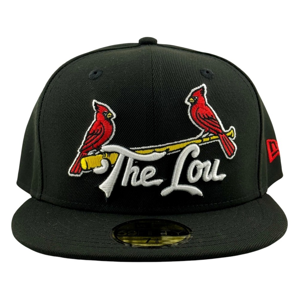 St. Louis Cardinals Black The Lou Cardinal New Era 59FIFTY Fitted Hat