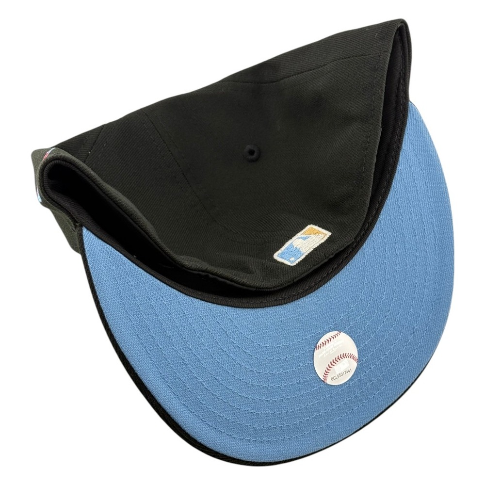 St. Louis Cardinals Black Light Blue The Lou STL Patch New Era 59FIFTY Fitted Hat