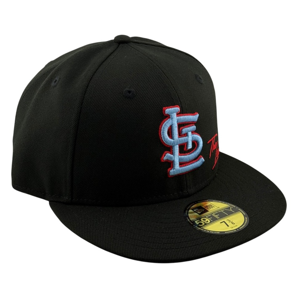 St. Louis Cardinals Black and Light Blue "The Lou" New Era 59FIFTY Fitted Hat