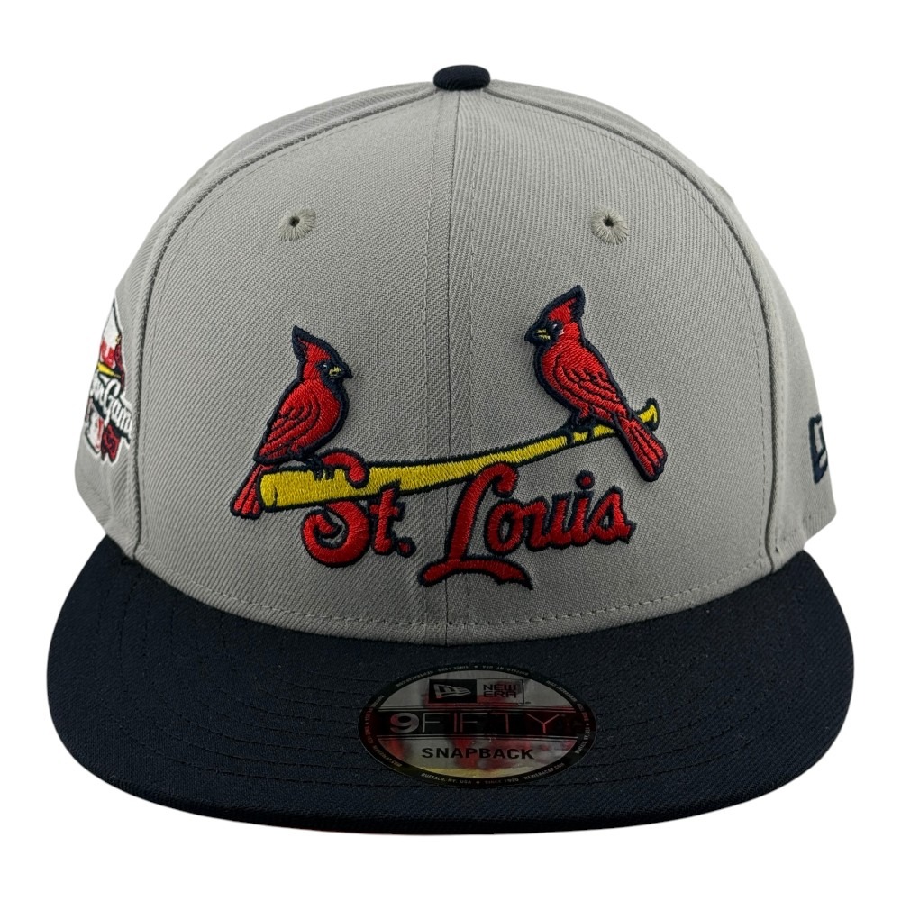 St. Louis Cardinals Grey and Navy All-Star Game Patch New Era 9FIFTY Snapback Hat
