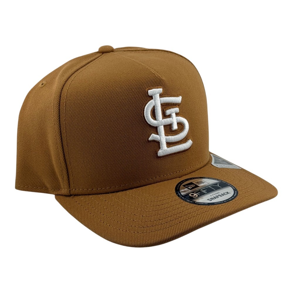 St. Louis Cardinals Light Bronze STL New Era 9FIFTY A-Frame Snapback Hat