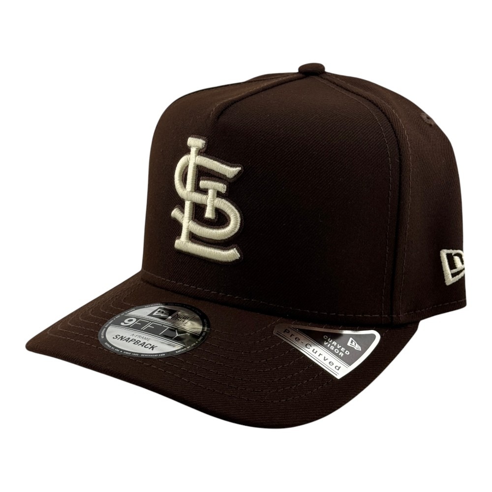 St. Louis Cardinals Burntwood Brown STL New Era 9FIFTY A-Frame Snapback Hat