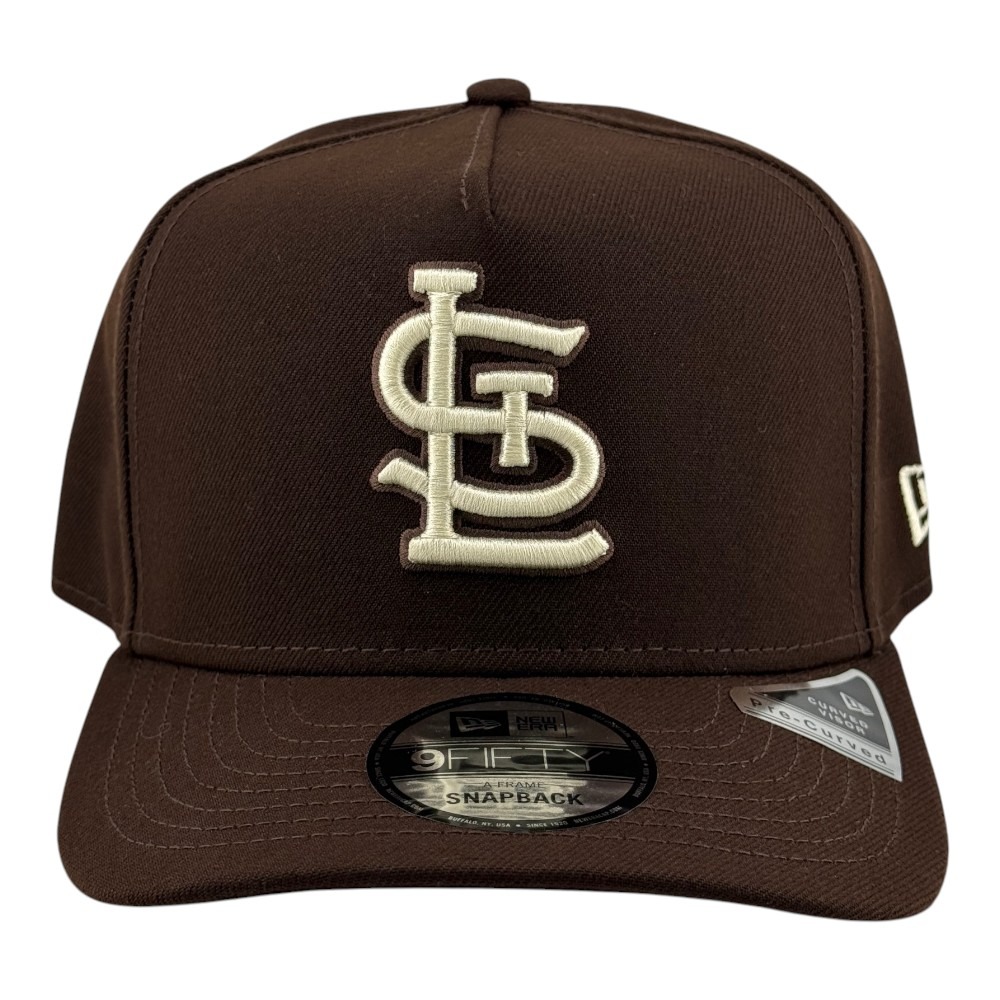 St. Louis Cardinals Burntwood Brown STL New Era 9FIFTY A-Frame Snapback Hat