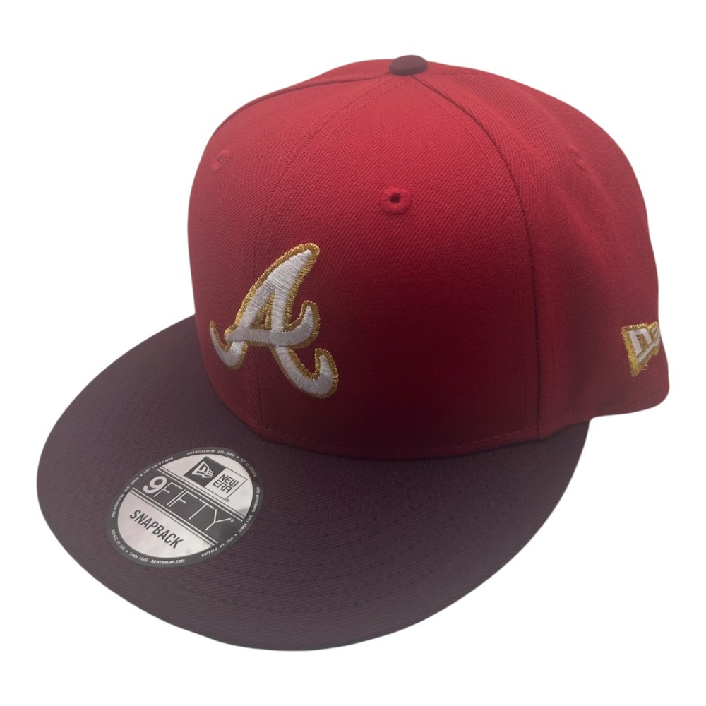 Atlanta Braves Red and Maroon 1995 World Series Champions Patch New Era 9FIFTY Snapback Hat