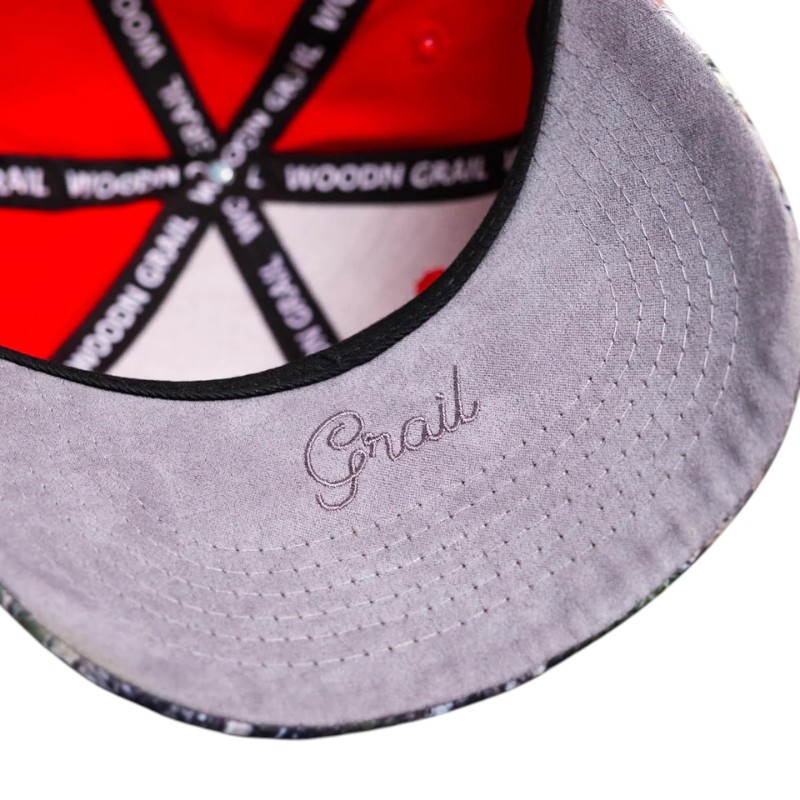 Utah Utes Red and Camo The U Woodn Grail Snapback Hat