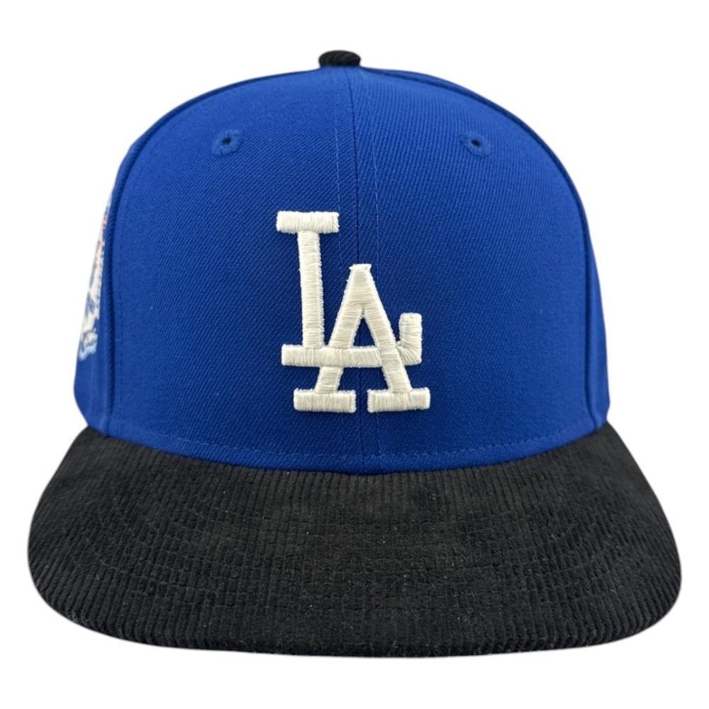 Los Angeles Dodgers Two Tone Corduroy 1984 Olympic Patch Icy UV New Era 59FIFTY Fitted Hat