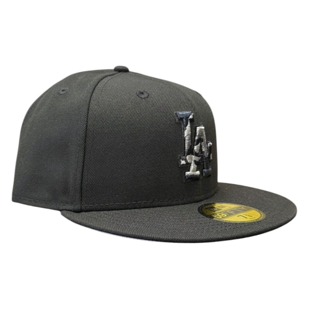Los Angeles Dodgers Black with Camo Logo New Era 59FIFTY Fitted Hat