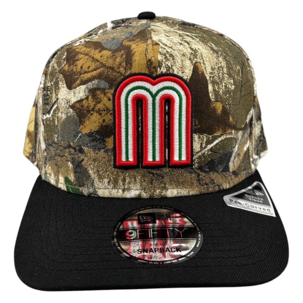 Mexico Realtree Camo and Black 2Tone New Era 9FIFTY A-Frame Snapback Hat