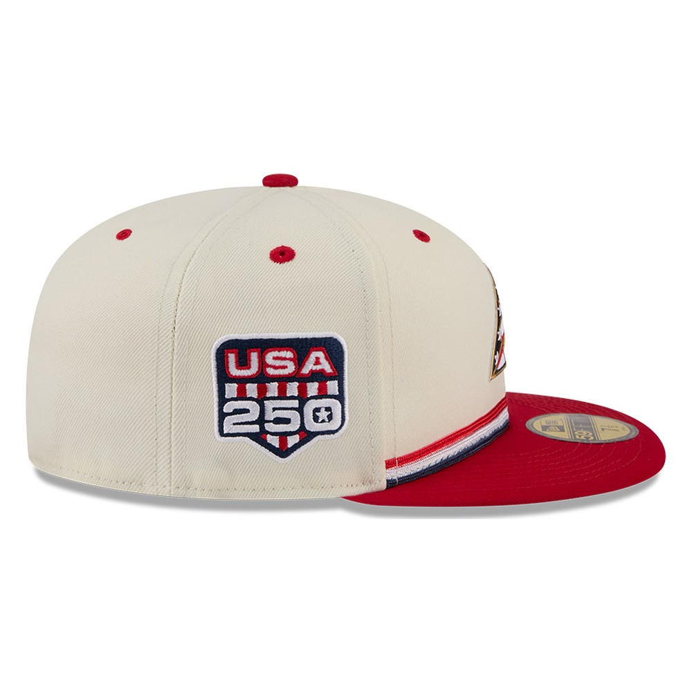 Arizona Diamondbacks 2026 Fourth of July USA 250 Patch New Era 59FIFTY Fitted Hat