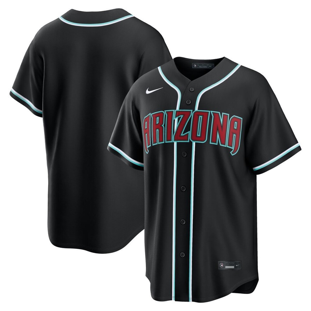 Arizona Diamondbacks Black Fashion Blank Nike Replica Jersey