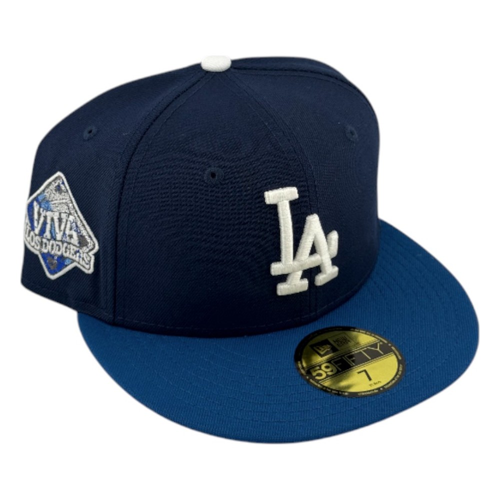Los Angeles Dodgers Oceanside and Seashore Blue 2Tone Viva Patch Grey UV New Era 59FIFTY Fitted Hat